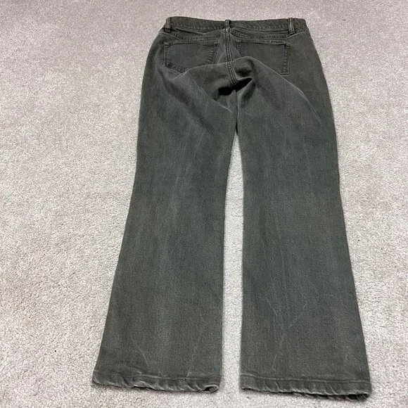 Lauren Jean Co Ralph Lauren Jeans Women’s Green Modern Straight 6 Petite Pockets - Picture 10 of 11